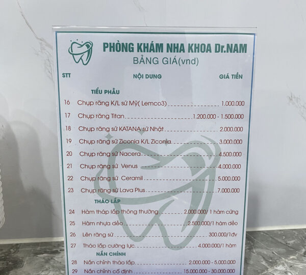 Nha khoa Dr Nam (Nha khoa Á Châu 2) – Tận tâm chăm sóc nụ cười chuẩn y khoa tại Vĩnh Yên